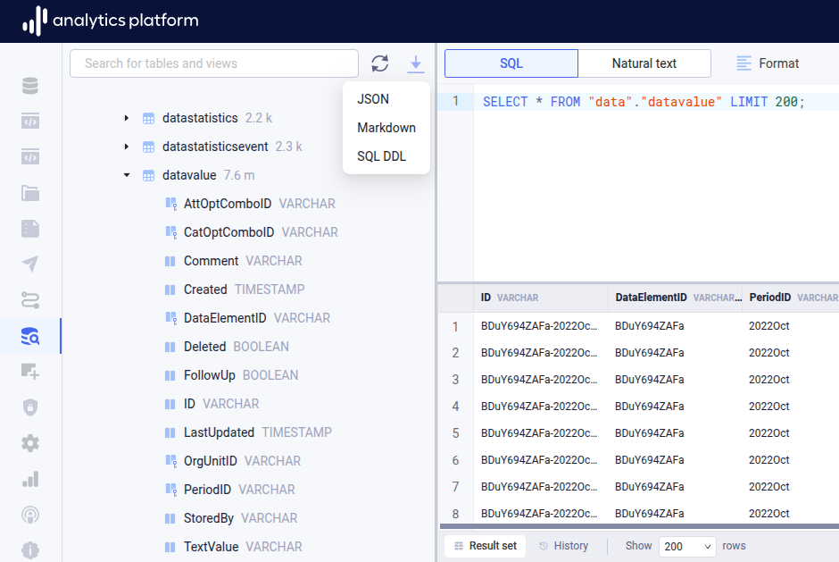 Data browser schema navigator download